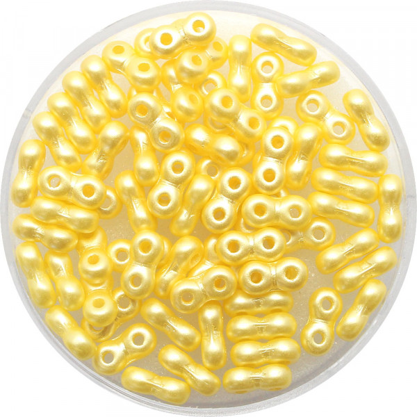 Infinity Beads, 3 x 6 mm, 5,5 g Dose, gelb