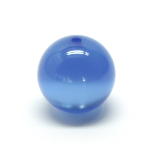 Polaris Rundperle, glänzend, 10 mm, safirblau