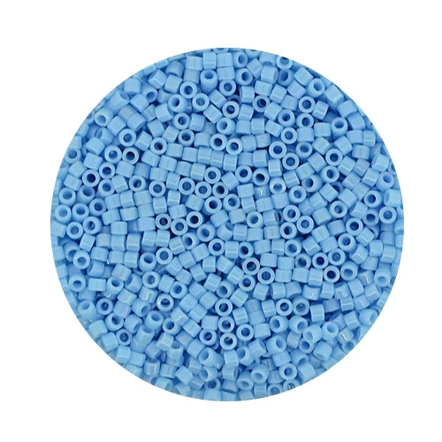 Miyuki Delicas, 11/0 (2,0mm), 9gr. Dose,opal light blue luster