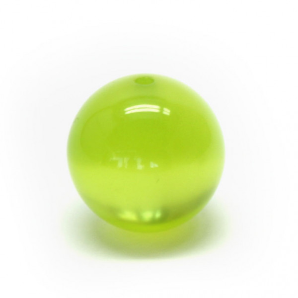 Polaris Rundperle, glänzend, 14 mm, kiwi-grün