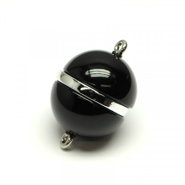 Power-Magnetverschluss, 12 mm, schwarz glänzend-platin