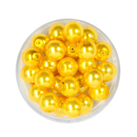 Pearl Renaissance, 8mm, 25 Stück, gelb