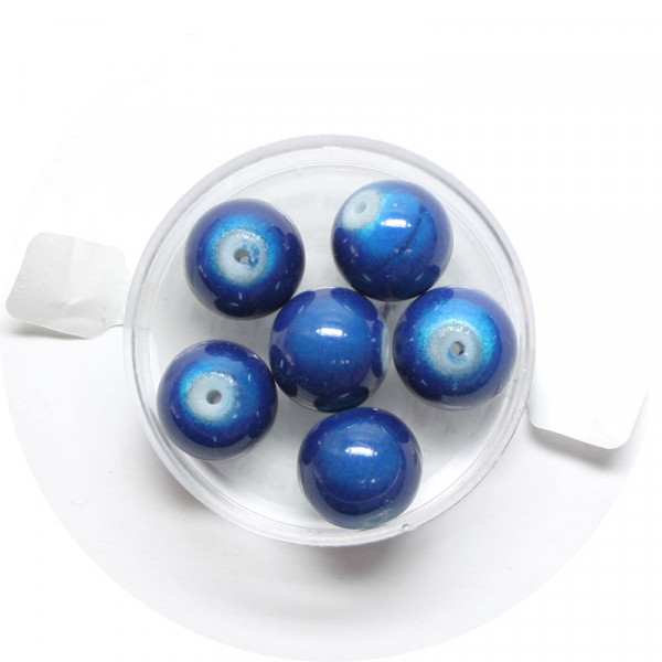 Miracle-Beads Glasperlen, 6 Stck., 12mm, blau