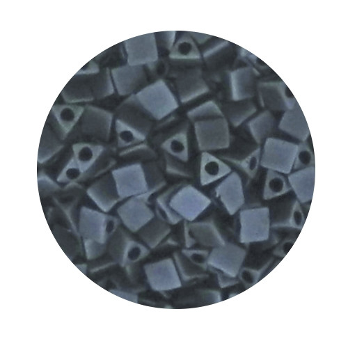 Sharp Triangle Beads, 2,5mm, 13gr. Dose, blue metallic matt