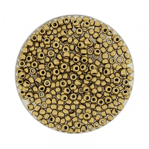 Miyuki Rocailles 2,2 mm - metallic dorado matt