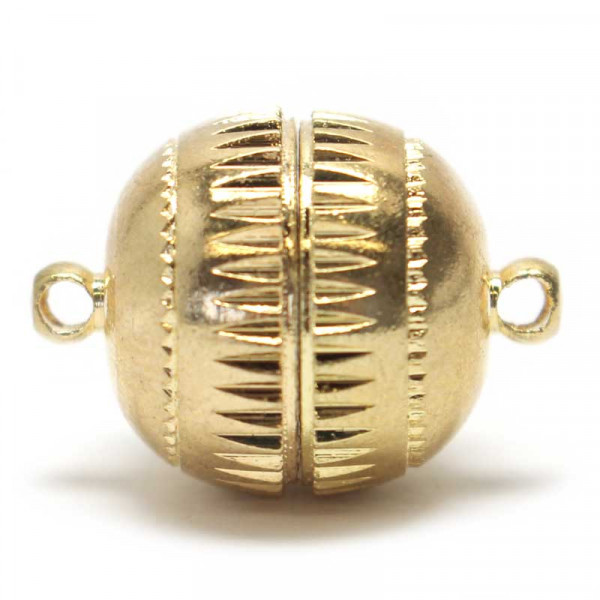 Magnetverschluss, Metall, 15 mm, goldfarben