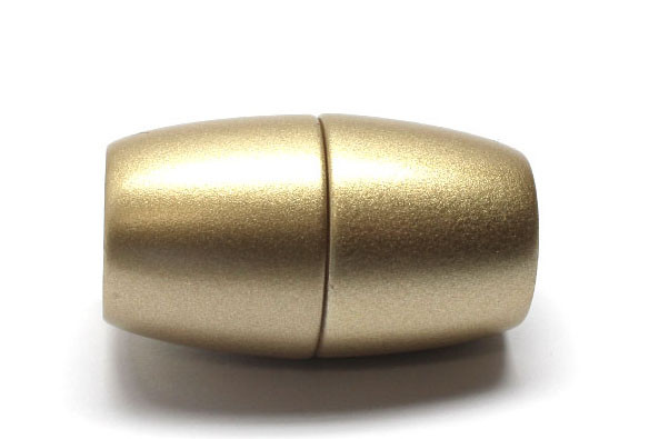 Power Magnetverschluss zum Kleben, 41x24 mm, 15mm, gold matt