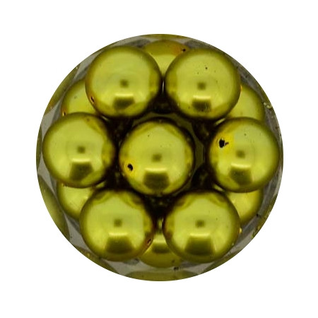 Pearl Renaissance, 12mm, 14 Stück, oliv