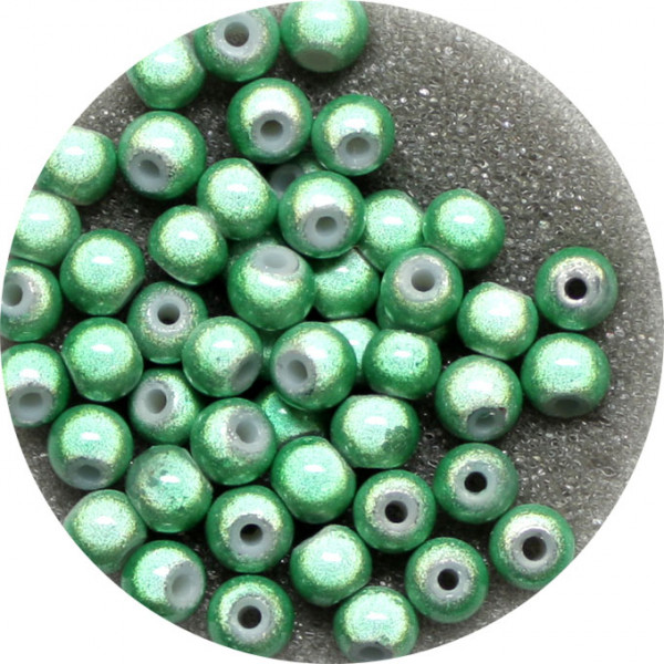 Miracle-Beads Glasperlen, 50 Stck., 4mm, lindgrün