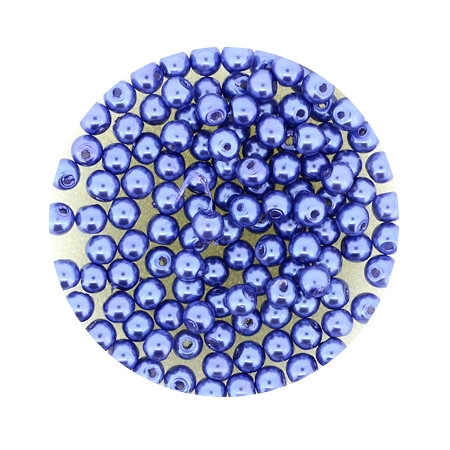 Pearl Renaissance, 3mm, 120 Stück, blau