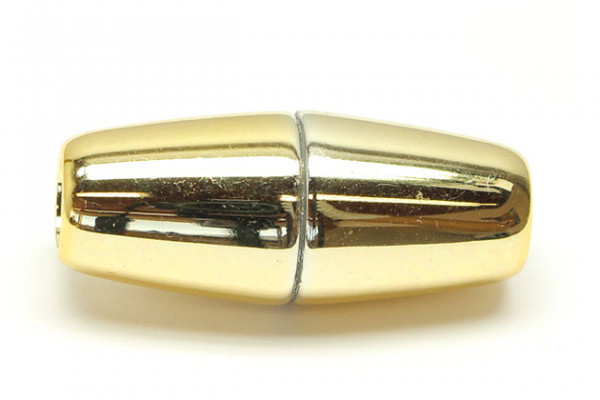 Power Magnetverschluss zum Kleben, 31x11 mm, 3mm, gold glanz