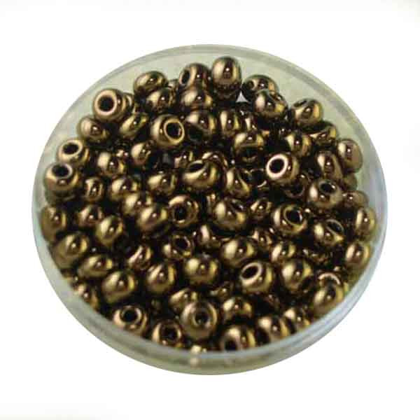 Rocailles, Bronze, 4,0 mm, 10gr. Dose