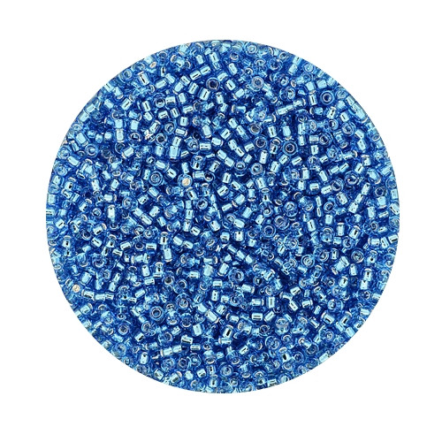 Miyuki-Beads,15/0 (1,5mm),silverlined turquoise