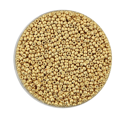 Miyuki-Beads, 15/0 (1,5mm), 6 gr Dose, goldfarben