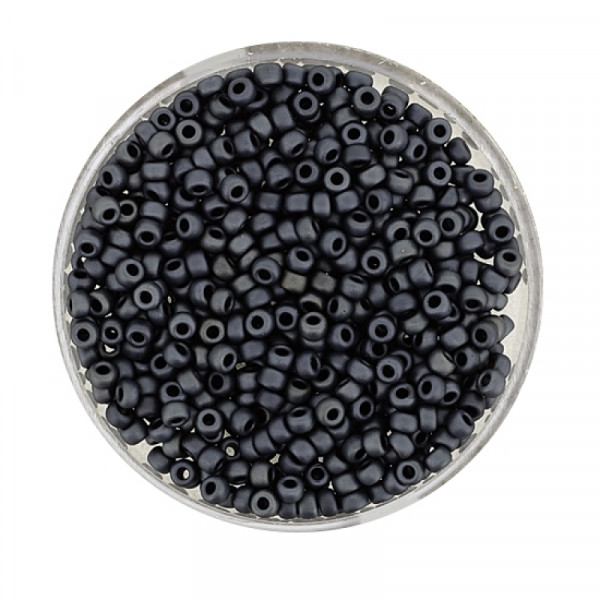 Miyuki Rocailles 2,2 mm - opaque matt hermatite