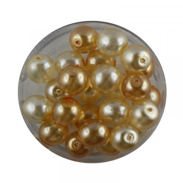Crystal Pearl Renaissance, 8mm, 25 Stück, kultur-beige