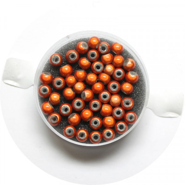 Miracle-Beads Glasperlen, 50 Stck., 4mm, orange