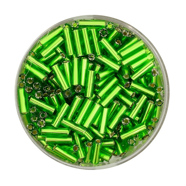 Glasstift, Silbereinzug, 6 mm, 17gr. Dose, grün