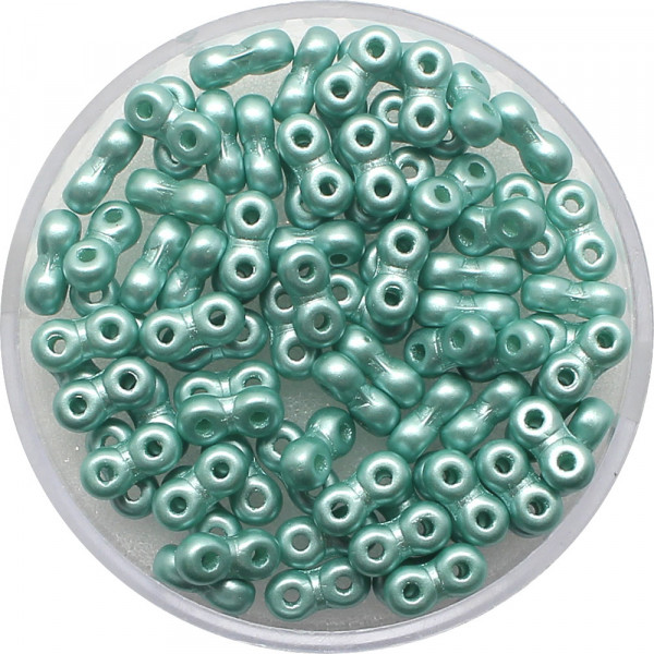 Infinity Beads, 3 x 6 mm, 5,5 g Dose, mintgrün