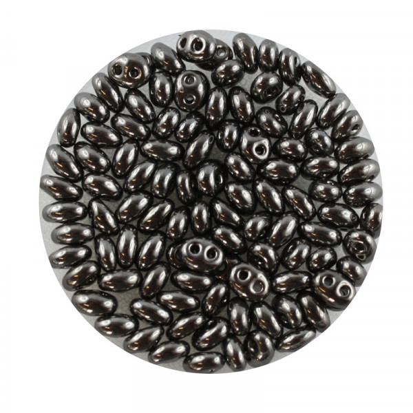 Twin Beads,2-loch Glasperlen,2,5x5mm,6gr Dose,oxyd