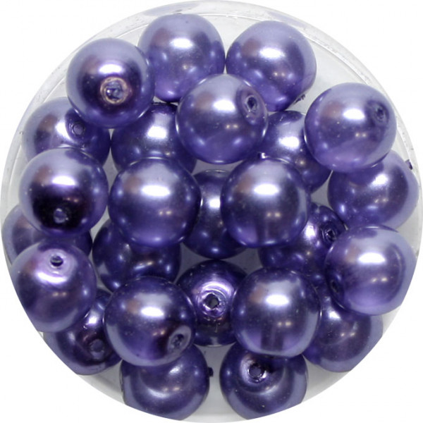 Crystal Pearl Renaissance, 8mm, 25 Stück, violet