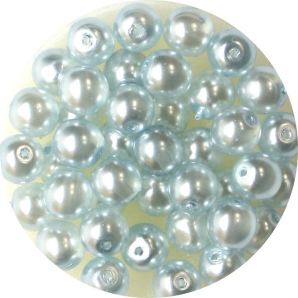 Crystal Pearl Renaissance, 6mm, 40 Stück, hellblau