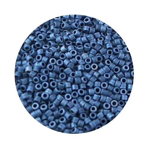 Miyuki Delicas, 11/0 (2,0mm), 9gr. Dose,metallic blue matt