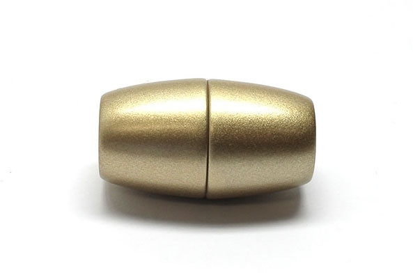 Power Magnetverschluss zum Kleben, 35x20 mm, 12mm, gold matt
