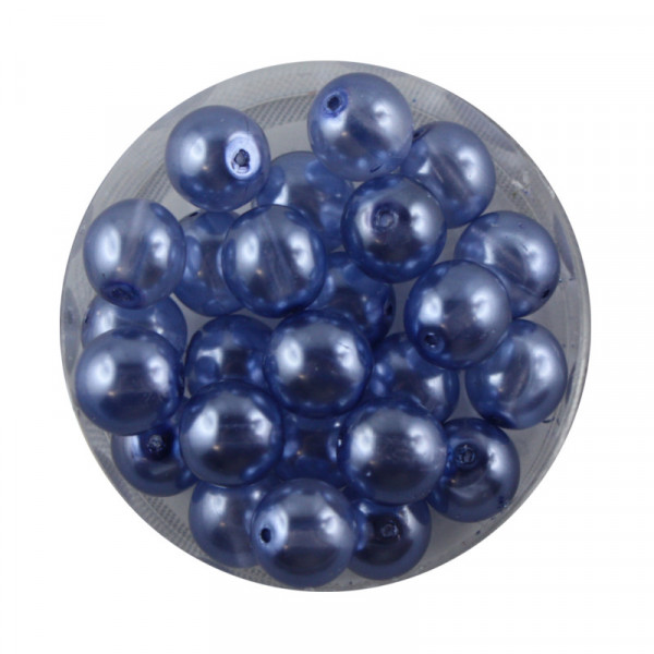 Crystal Pearl Renaissance, 8mm, 25 Stück, blau