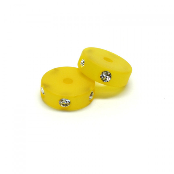Polaris Strassrondell Perle, 10 mm, gelb