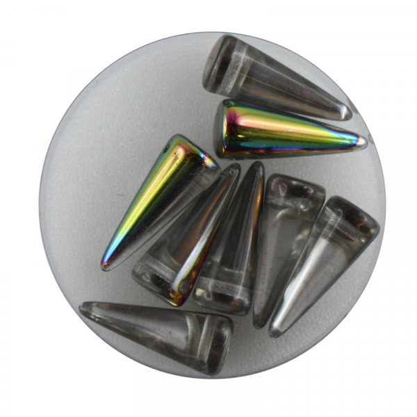 Spike Beads,7x17mm,8 Stück,vitrail