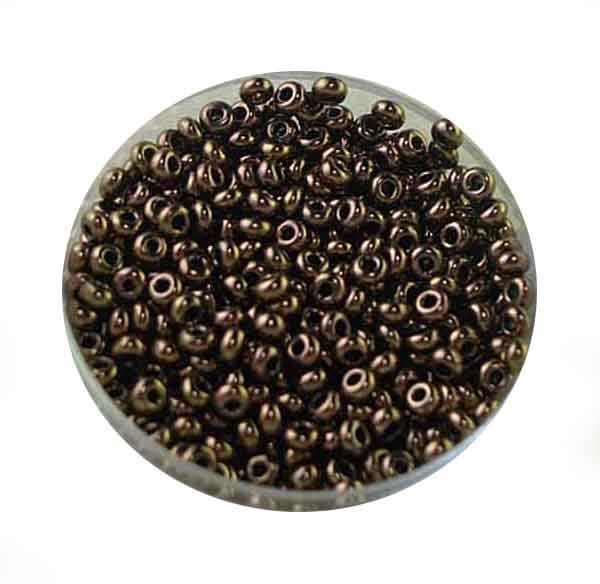 Rocailles, Bronze, 3,1 mm, 10gr. Dose