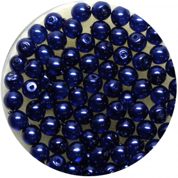 Crystal Pearl Renaissance, 4mm, 75 Stück, dunkelblau