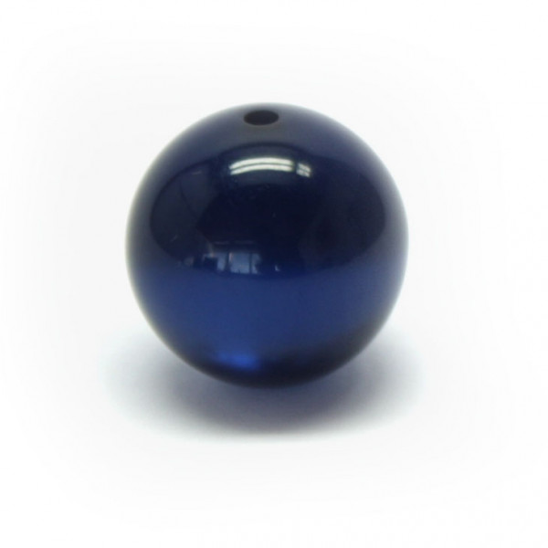Polaris Rundperle, glänzend, 14 mm, dunkelblau