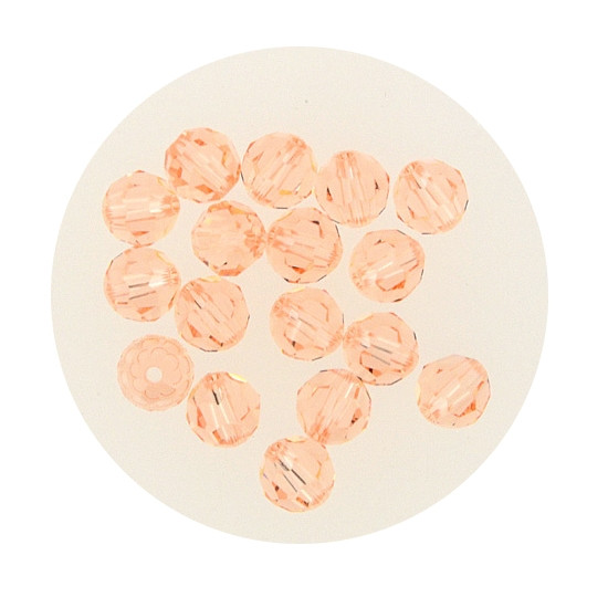 Swarovski Glasperlen, 4 mm, 5 Stück, light peach