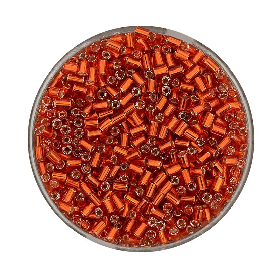 Glasstift, Silbereinzug, 2 mm, 17gr. Dose, orange
