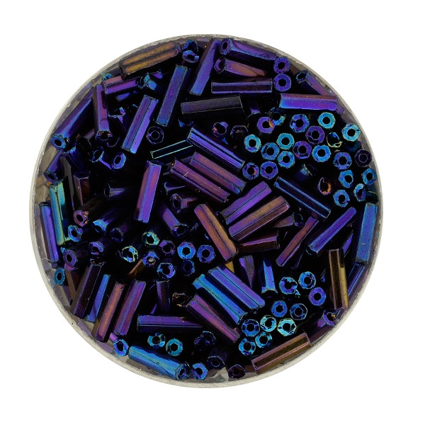 Glasstift, Silbereinzug, 6 mm, 17gr. Dose, scarabe