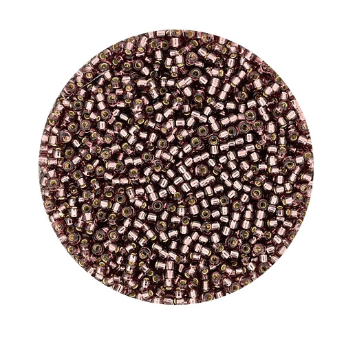 Miyuki-Beads,15/0 (1,5mm),10gr Dose,silverlined amethyst