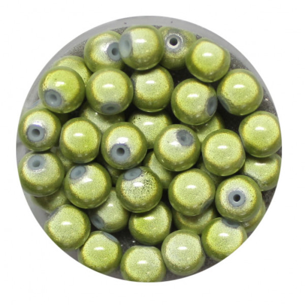 Miracle-Beads Glasperlen, 40 Stck., 6mm, hellgrün