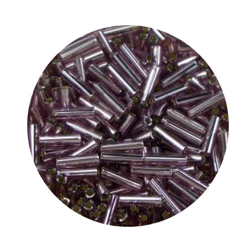 Miyuki-Stifte, 6mm, 10gr. Dose,silverlined light lilac