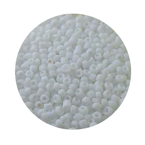 Rocailles aus China, 17gr. Dose, 2,6mm,weiß matt